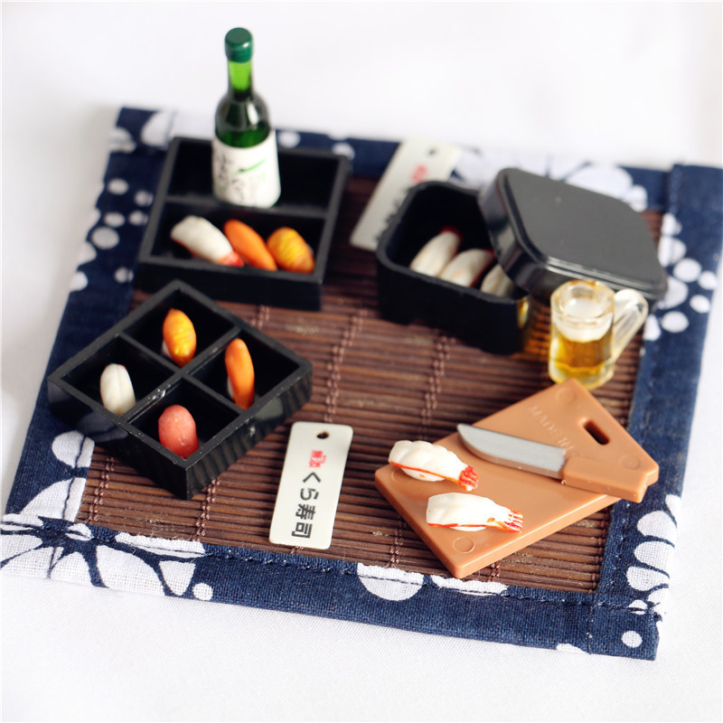 娃娃屋迷你食玩配件便当盘席子