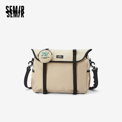 森马斜挎包男大容量旅行收纳袋2025新款行李包多功能手提包情侣款