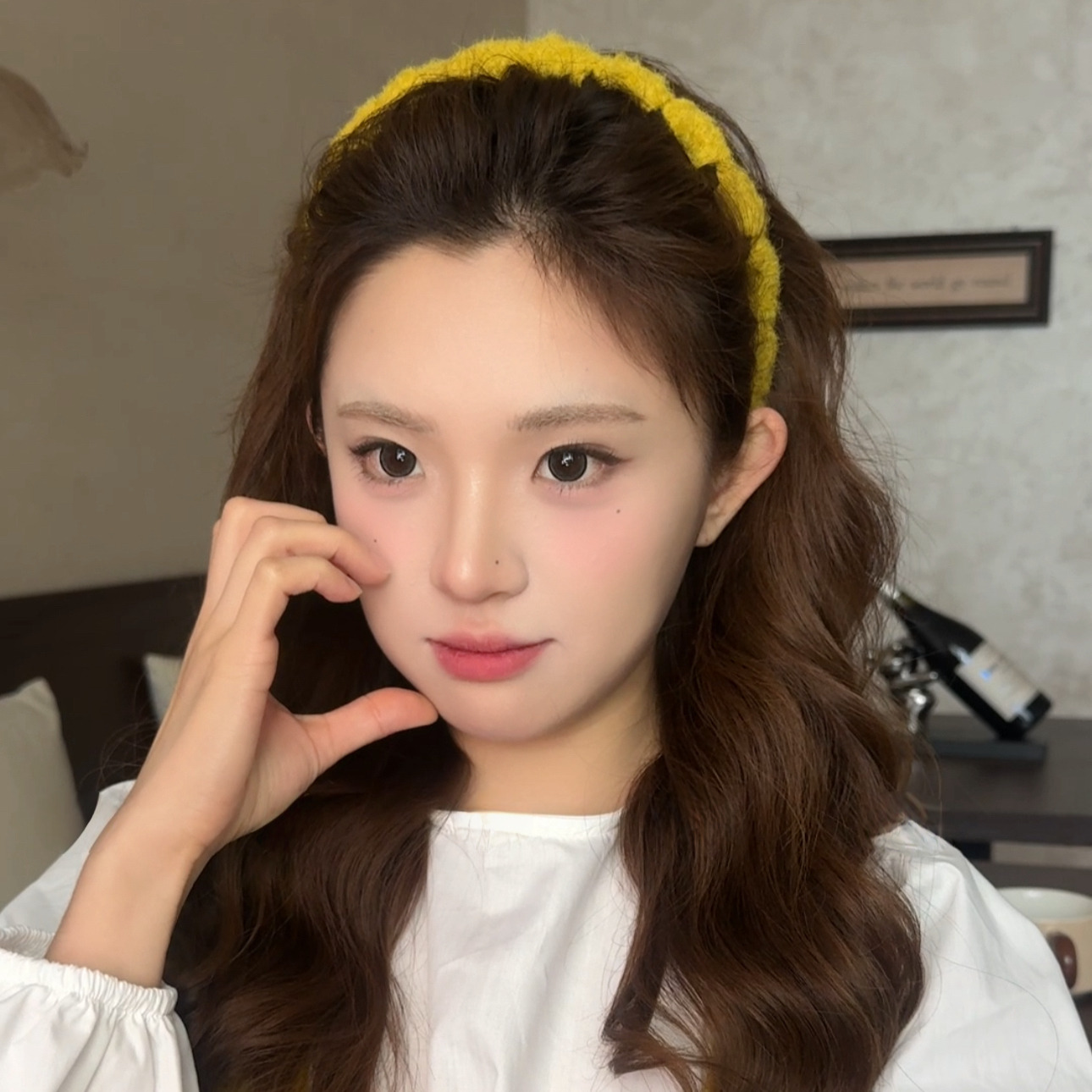 秋冬毛绒齿梳发箍蓬松高颅顶头箍女洋气时尚发捆日常外戴发卡头饰