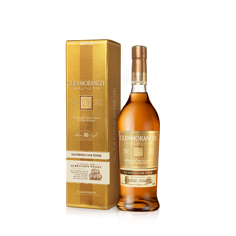 格兰杰Nectar d’Or苏玳酒桶窖藏陈酿单一麦芽苏格兰威士忌700ml