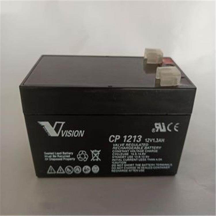 VISION蓄电池CP1213 12V1.3AH 阀控式密封铅酸免维护UPS电源