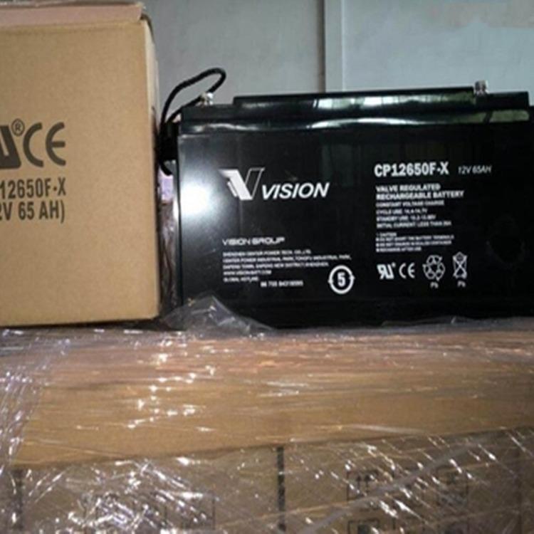VISION蓄电池CP12650F-X蓄电池12V65ah UPS电源 直流屏蓄电池