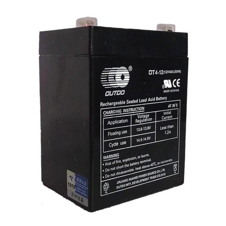 OUTDO蓄电池OT4-1212V4AH 卷帘门仪器铅酸免维护电池
