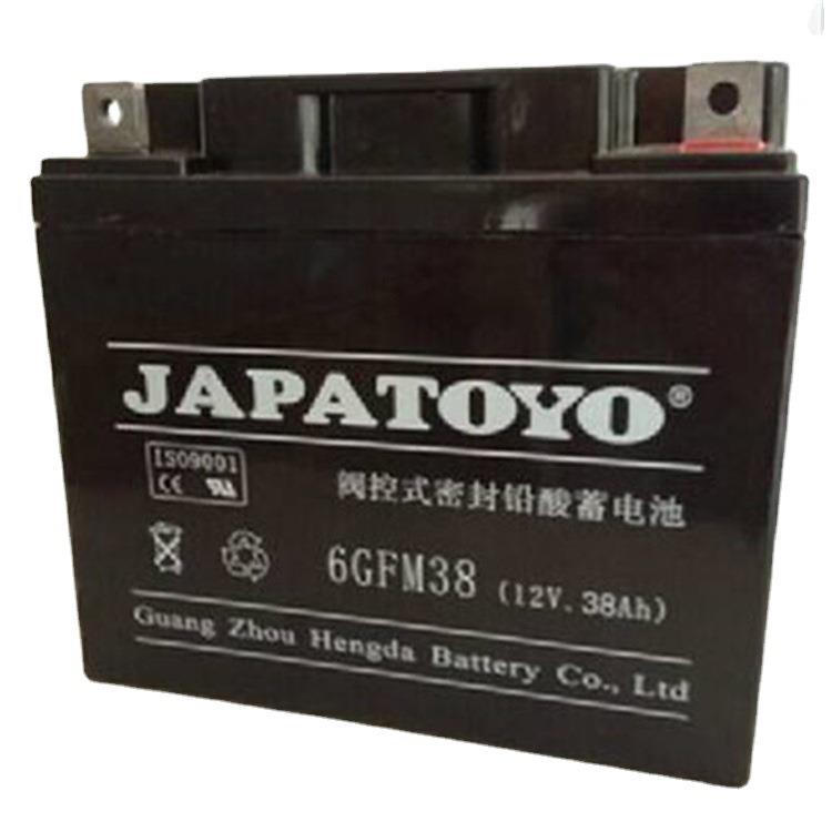 蓄电池6GFM38 12V38AH铅酸免维护蓄电池 直流屏配套蓄电池
