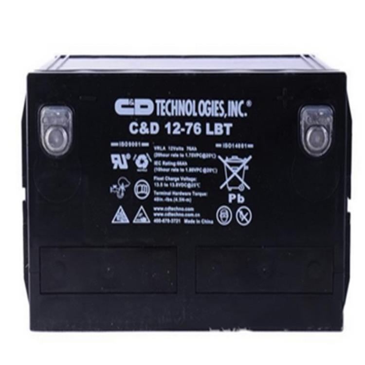 西恩迪蓄电池C&D12-76 LBT 12v76ah12v电瓶 储能蓄电池