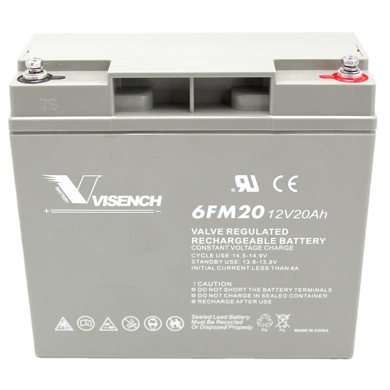 VISION蓄电池6FM20 UPS电源 12V20AH 免维护储能蓄电池