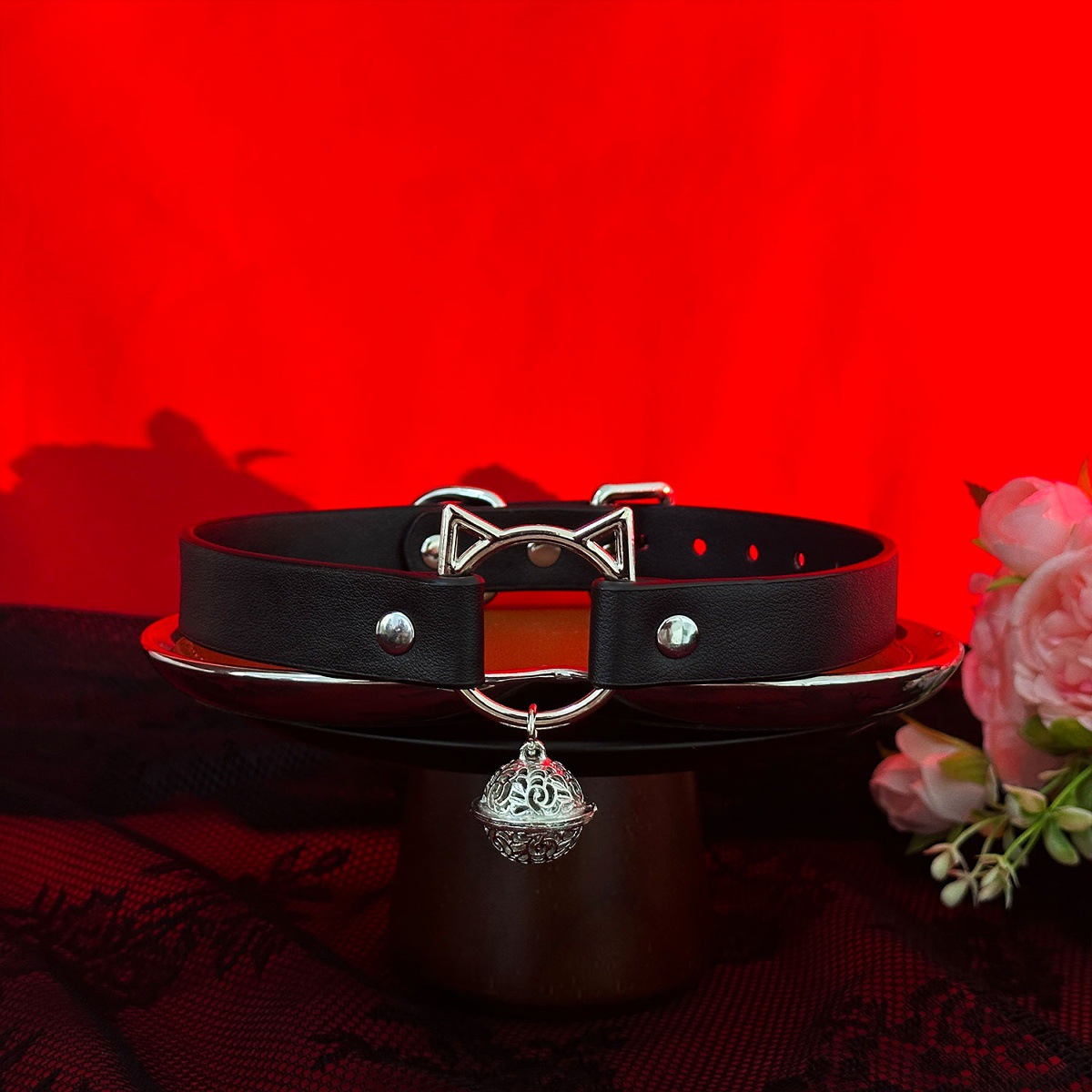 puppy猫咪宫铃铛项圈女牵引绳