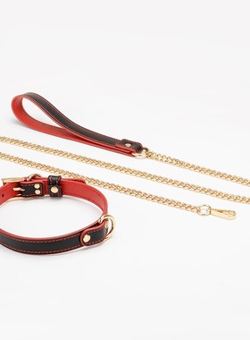 黑红项圈女情趣颈圈高级choker