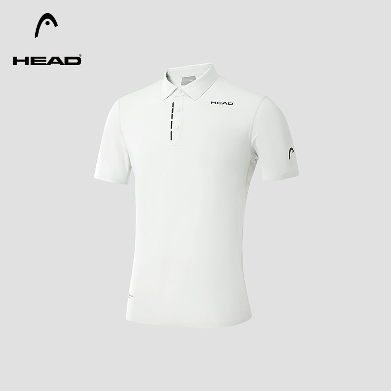 【吸湿速干】HEAD海德网球运动POLO衫26夏新防晒半开襟短袖T恤男