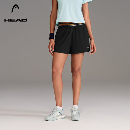 【防走光】HEAD海德户外网球运动短裤夏季跑步健身运动裤女