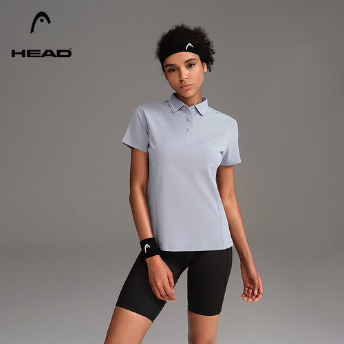 HEAD海德防晒综合训练polo衫女