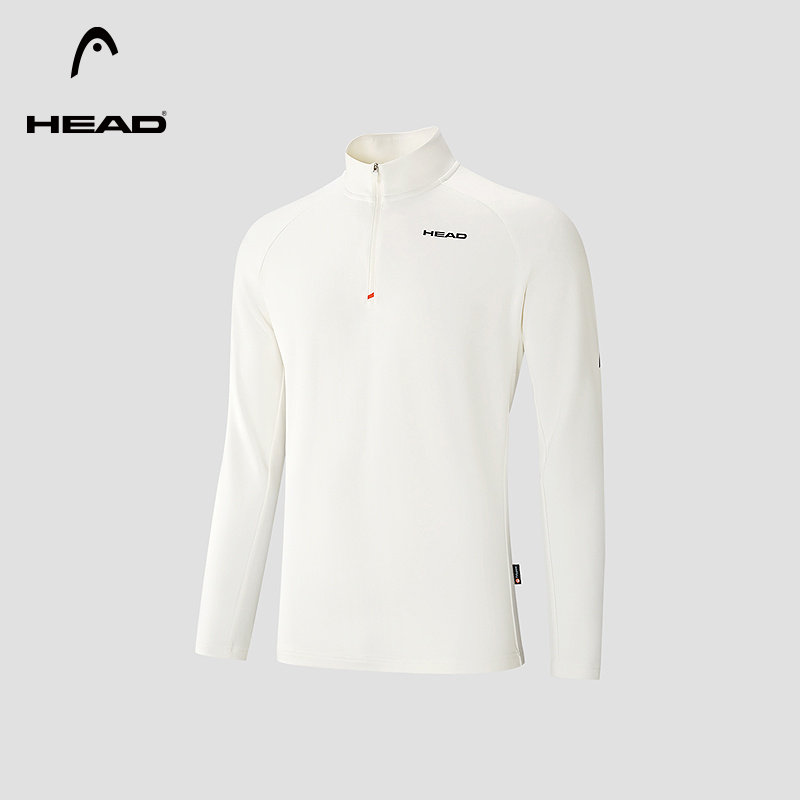 【抗菌polygiene】HEAD海德半开襟长袖T恤26春新款立领运动上衣男,运动服/休闲服装,运动T恤,淘宝优惠券,粉丝福利购,淘宝优惠卷
