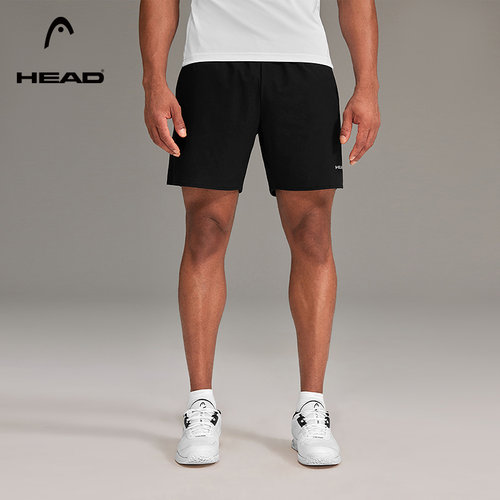 HEAD海德透气五分男梭织运动短裤