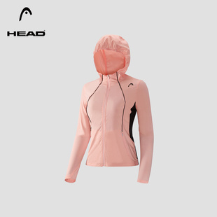 外套 撞色拼接户外训练女式 HEAD海德网球运动连帽夹克夏季 新款