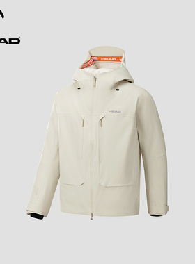 HEAD海德户外运动保暖连帽羽绒服2025冬季新款800蓬防水男士外套