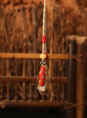 一生安官方旗舰店2025蛇年本命年 护身佛珠 朱砂吊坠 朱砂 项链