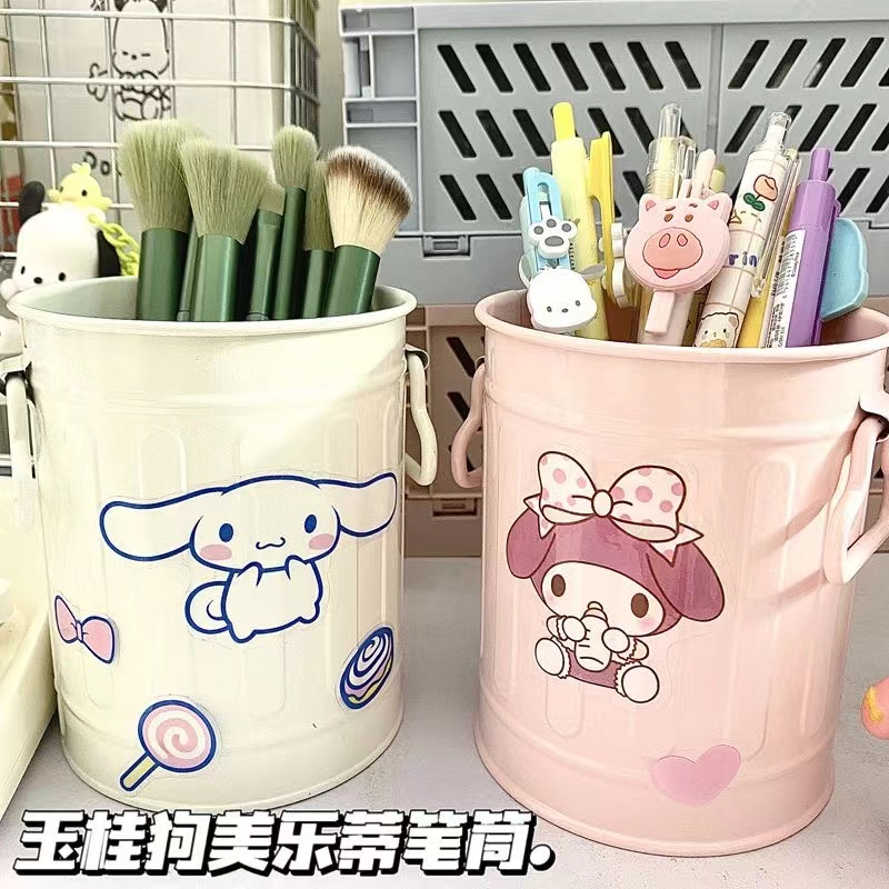 ins日系三丽鸥大容量小学女初高中学生化妆收刷收纳文具桌面笔筒怎么样,好用不?