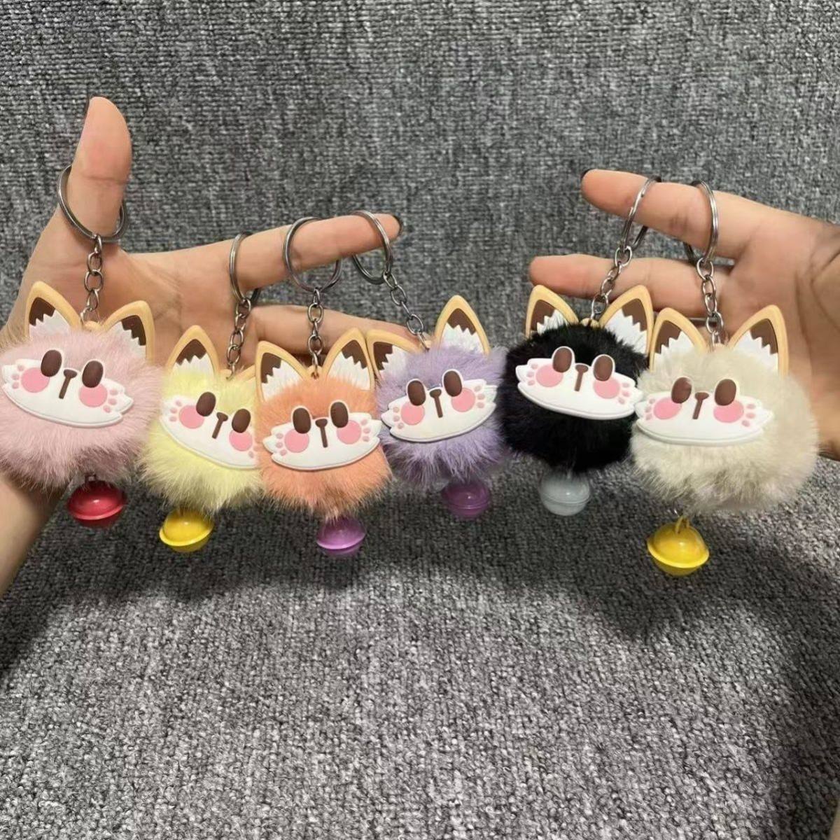 猫咪毛绒礼物书包娃娃钥匙扣小挂件奖励学生铃铛猫创意玩偶发财猫