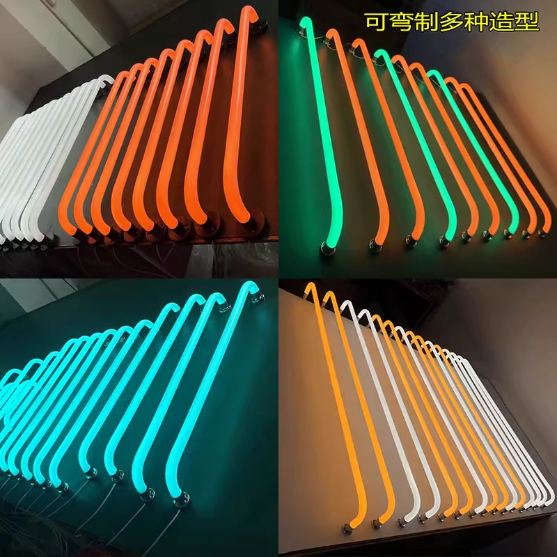 LED灯360度发光非标定制亚克力圆弧形壁灯顶部装饰灯创意壁装灯管