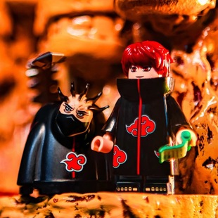 乐玩具新款火影忍者人仔秽土转生斑宇智波佐助鸣人夜凯积木手办高