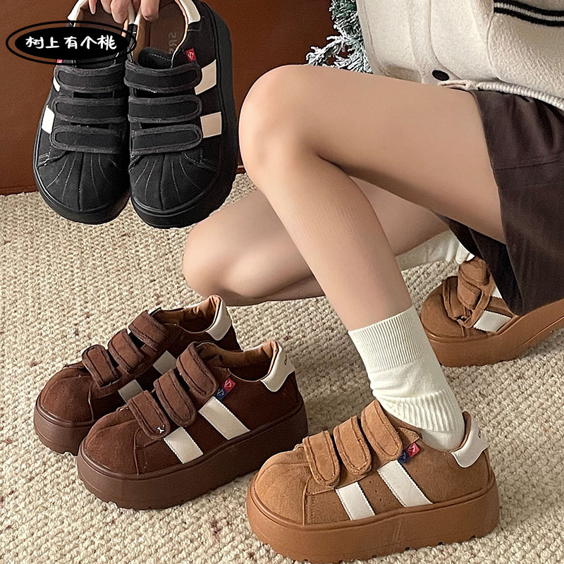 树上有个桃板鞋女休闲鞋大头鞋