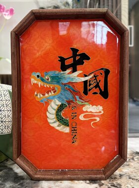掐丝珐琅画diy材料包国风文创手工公司团建伴手礼海棠花茶盘托盘
