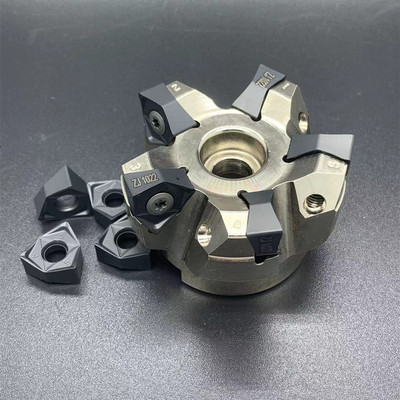 悍狮霸MFWN重切削快进给90度直角数控平面铣刀盘WNMU080608刀片