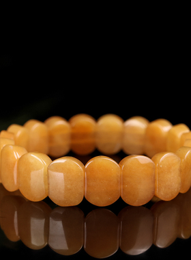 和田玉糖玉幸运珠手链手排新疆玉器男女款玉石手串且末料天然玉石