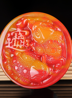 天然新疆和田玉招财金蟾皮带扣男士腰缠万贯和田彩玉腰带玉挂件