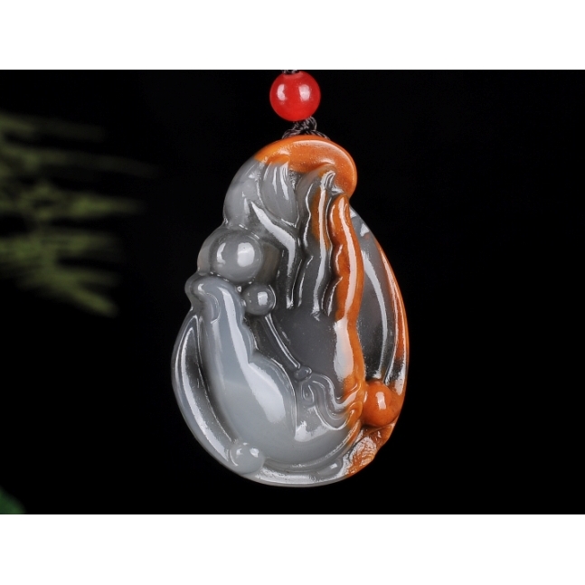 天然正品黄龙玉吊坠玉掌上明珠福寿如意佛手挂件男女款吊坠