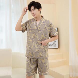 .汗蒸服男女2022新款 浴服居家睡衣足疗温 情侣套装 循环桑拿服大码