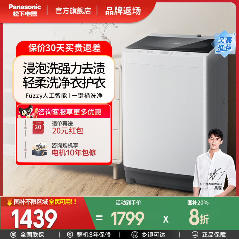 松下10kg波轮洗衣机T2F1