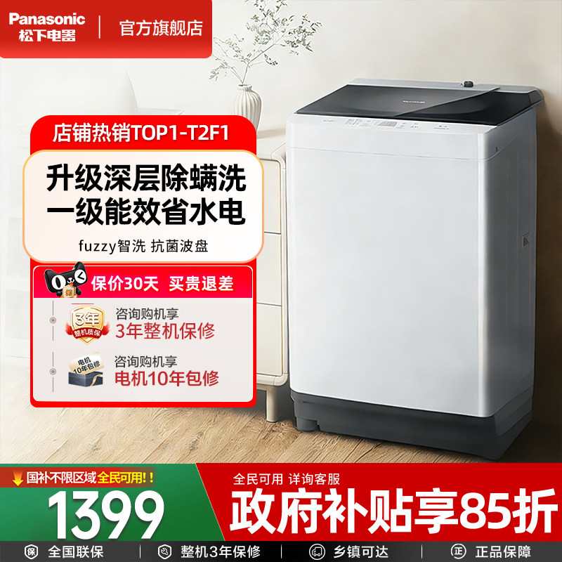松下10kg波轮洗衣机T2F1图片