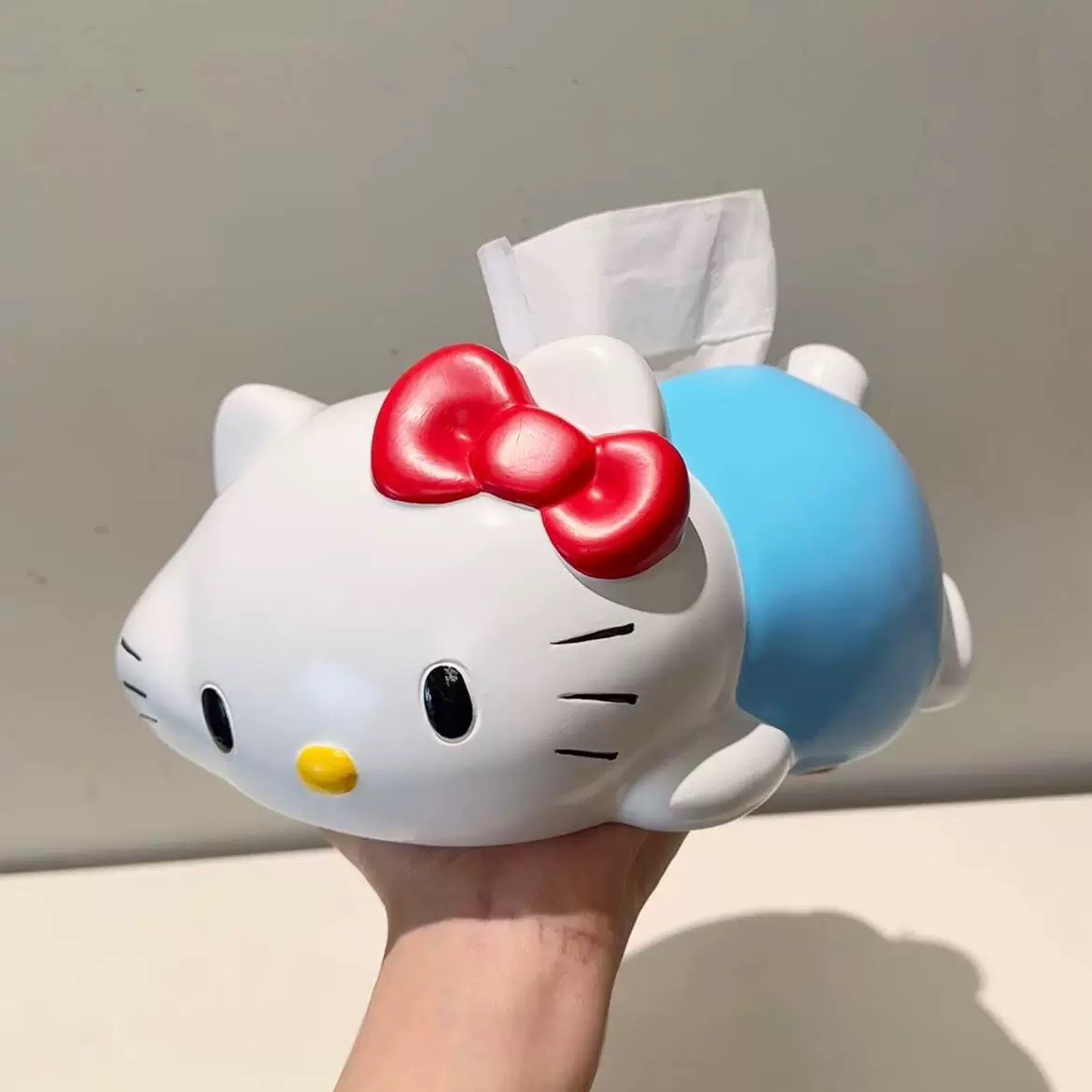 MOMO·Kitty猫纸巾盒家用纸巾盒创意餐桌树脂桌面抽纸盒YW