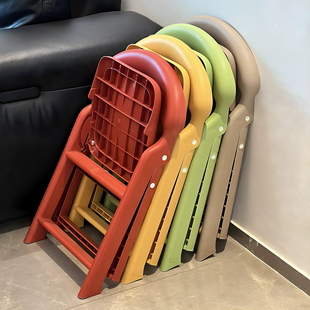 MOMO HOME家居加厚折叠靠背椅子儿童区小朋友小板凳可爱凳