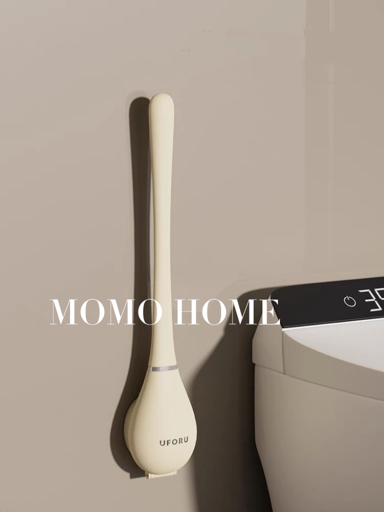 MOMO 小红书棒球棒马桶刷无死角家用厕所刷挂墙式自动开合PH