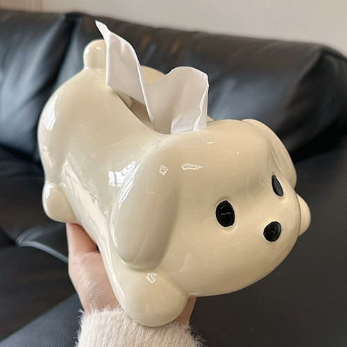 卡通萌犬纸巾盒家用客厅茶几盒
