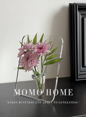MOMO HOME家居小红书北欧ins创意艺术相框花瓶水培插花器