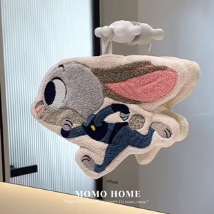 MOMO HOME家居疯狂动物城可爱擦手巾可挂吸水不臭家用不掉毛