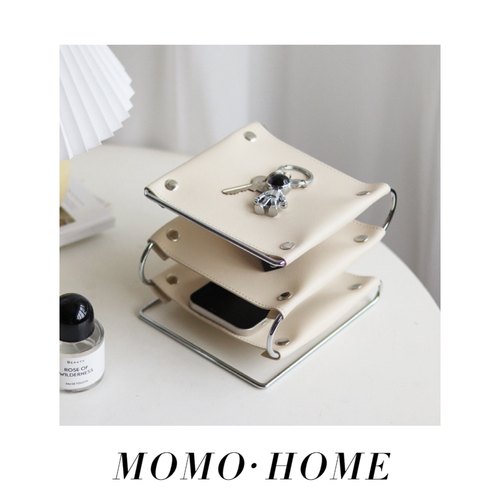 MOMO HOME家居小红书多功能皮革客厅茶几家用收纳托盘