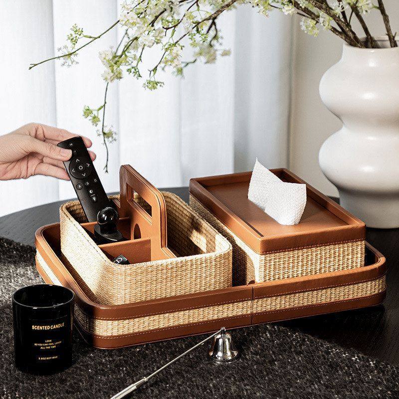 MOMO家用客厅高档纸巾盒桌面轻奢高级感创意轻奢遥控器化妆品收纳,收纳整理,纸巾盒,淘宝优惠券,粉丝福利购,淘宝优惠卷