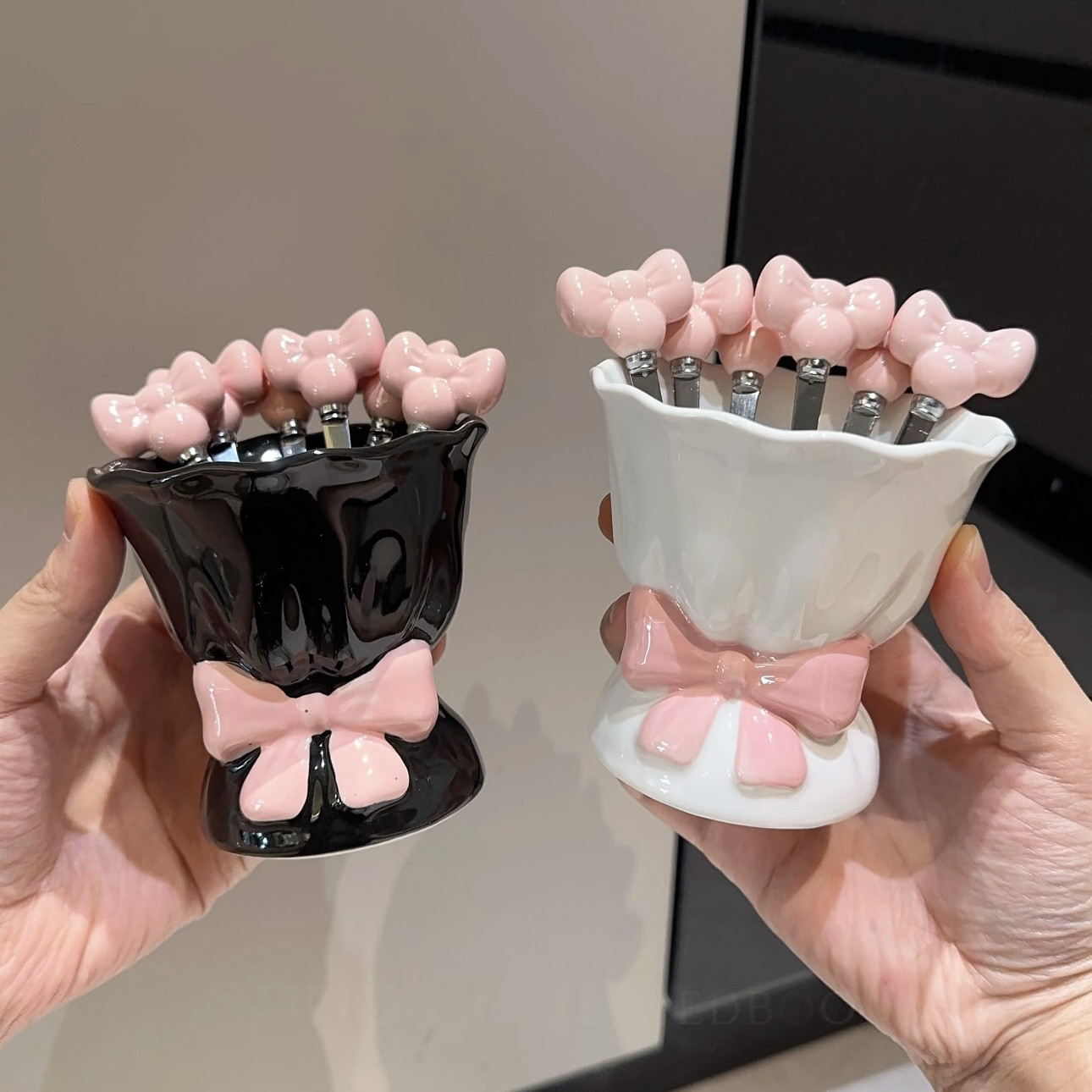 高颜值牙签罐收纳水果叉下午茶