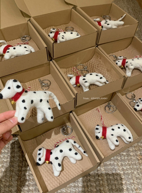 ARAN PLAMM-帽斑点狗包包挂件手机配饰(配精美包装盒挂扣)