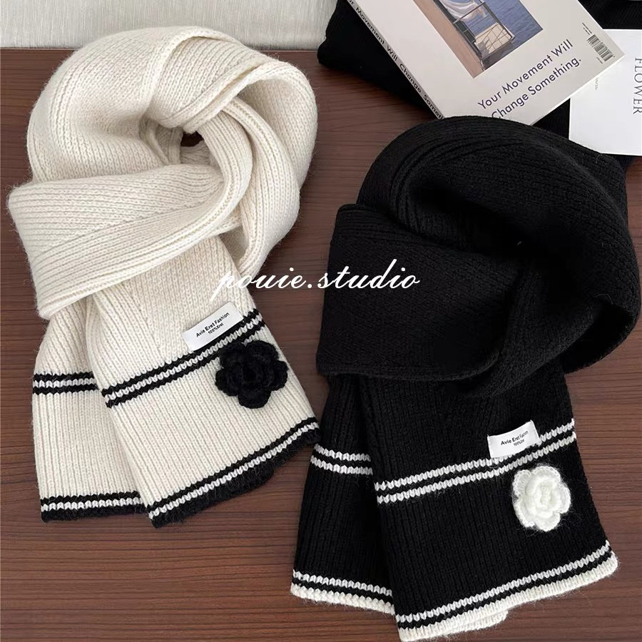 ININS买手店-设计感立体花朵针织百搭围巾WJD239800,服饰配件/皮带/帽子/围巾,围巾/丝巾/披肩,淘宝优惠券,粉丝福利购,淘宝优惠卷