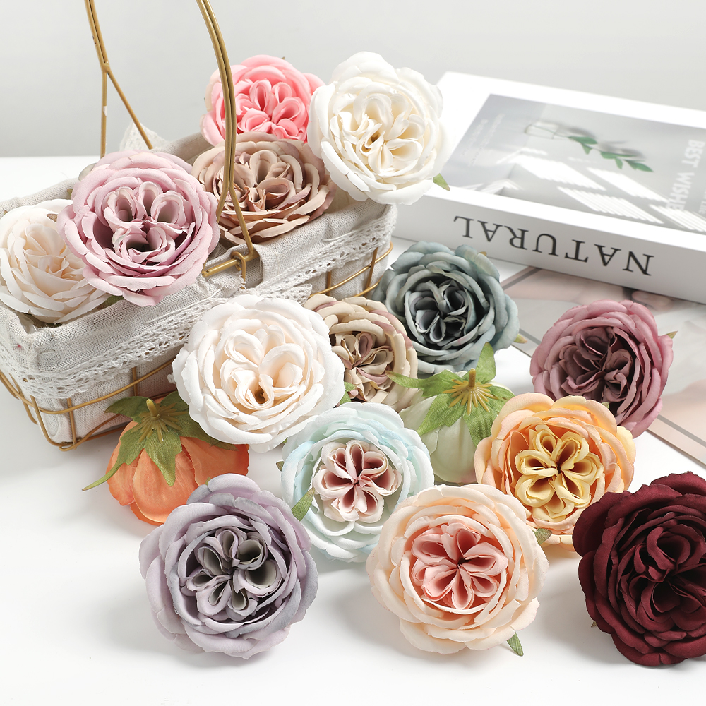 仿真奥斯汀牡丹花头假花