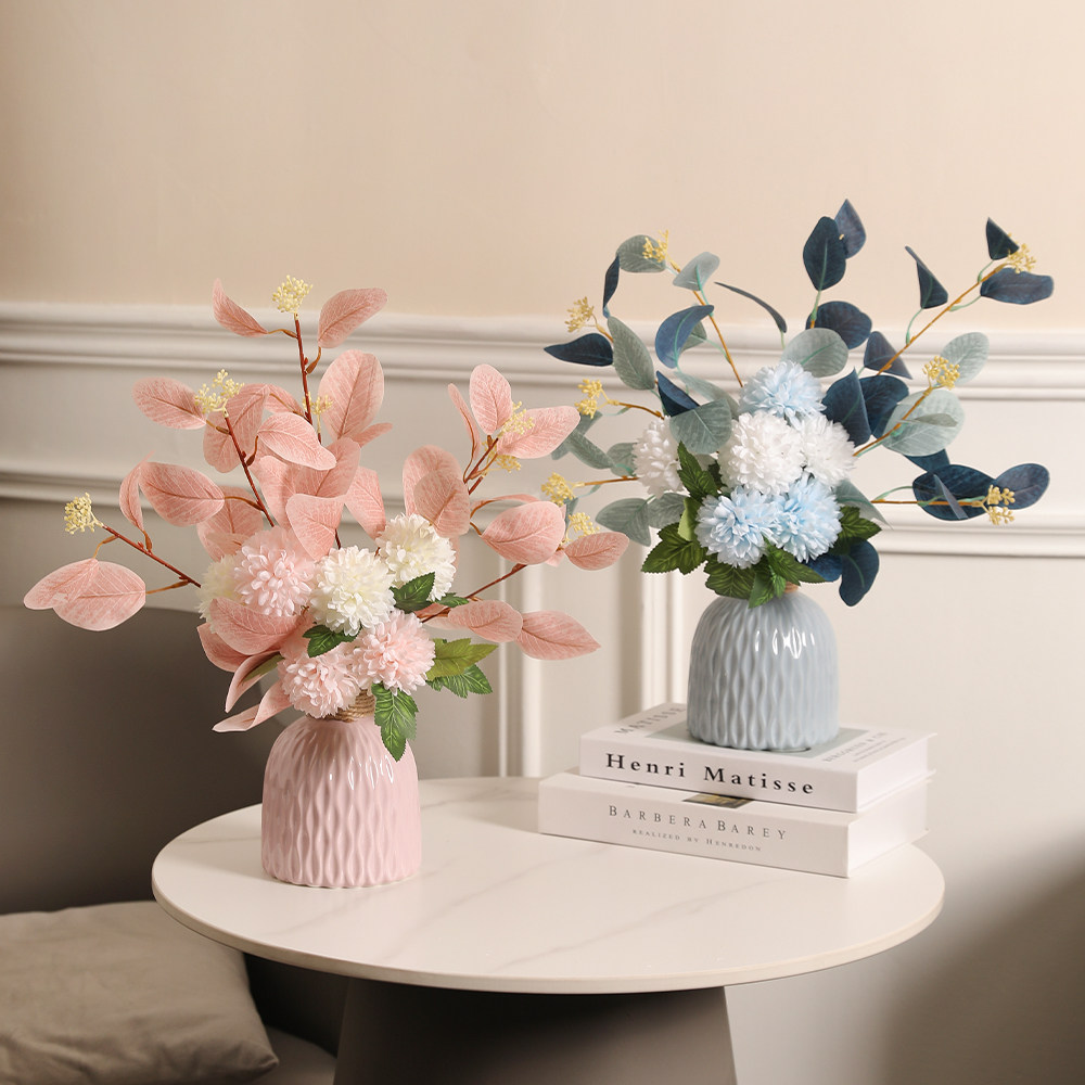 仿真花球菊花束假花绢花家居轻奢装饰客厅餐桌电视柜花瓶插花摆件,家居饰品,仿真花/假花,淘宝优惠券,粉丝福利购,淘宝优惠卷