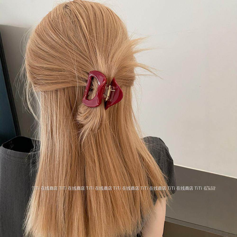 韩国标ins风复古加厚塑料抓夹女头饰法式高级质感气质发夹鲨鱼夹,饰品/流行首饰/时尚饰品新,民族风发饰,淘宝优惠券,粉丝福利购,淘宝优惠卷