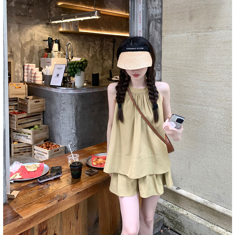 小个子法式高级感无袖挂