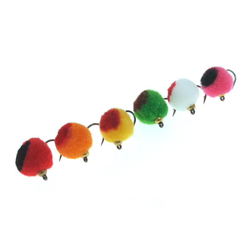 仿生鱼卵钩飞蝇钩溪流黑坑鳟鱼