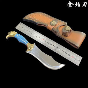 英吉沙新款手工锻打不锈钢高硬度锋利手把肉小刀精致手柄握感舒适